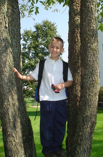 My handsome firstborn – Tyrus – on his first day of Kindergarten